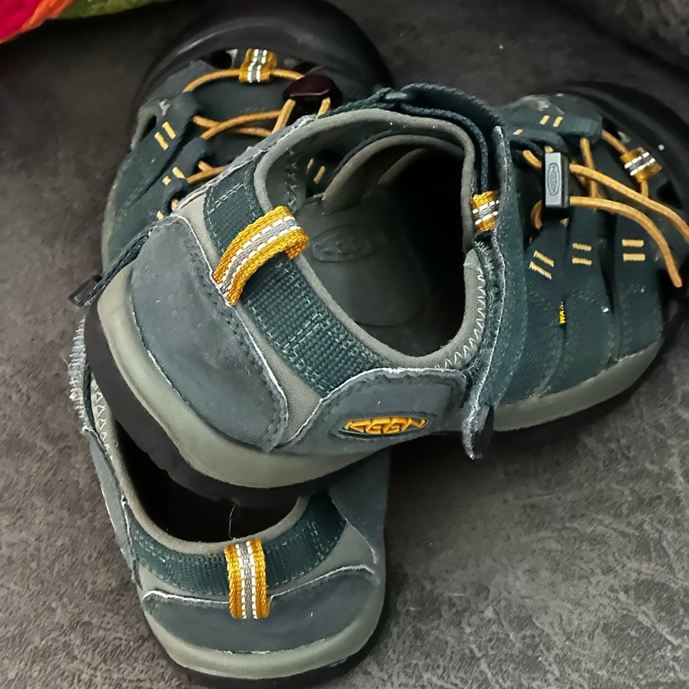 Keen Kids Dark Green and Yellow Sport Sandals